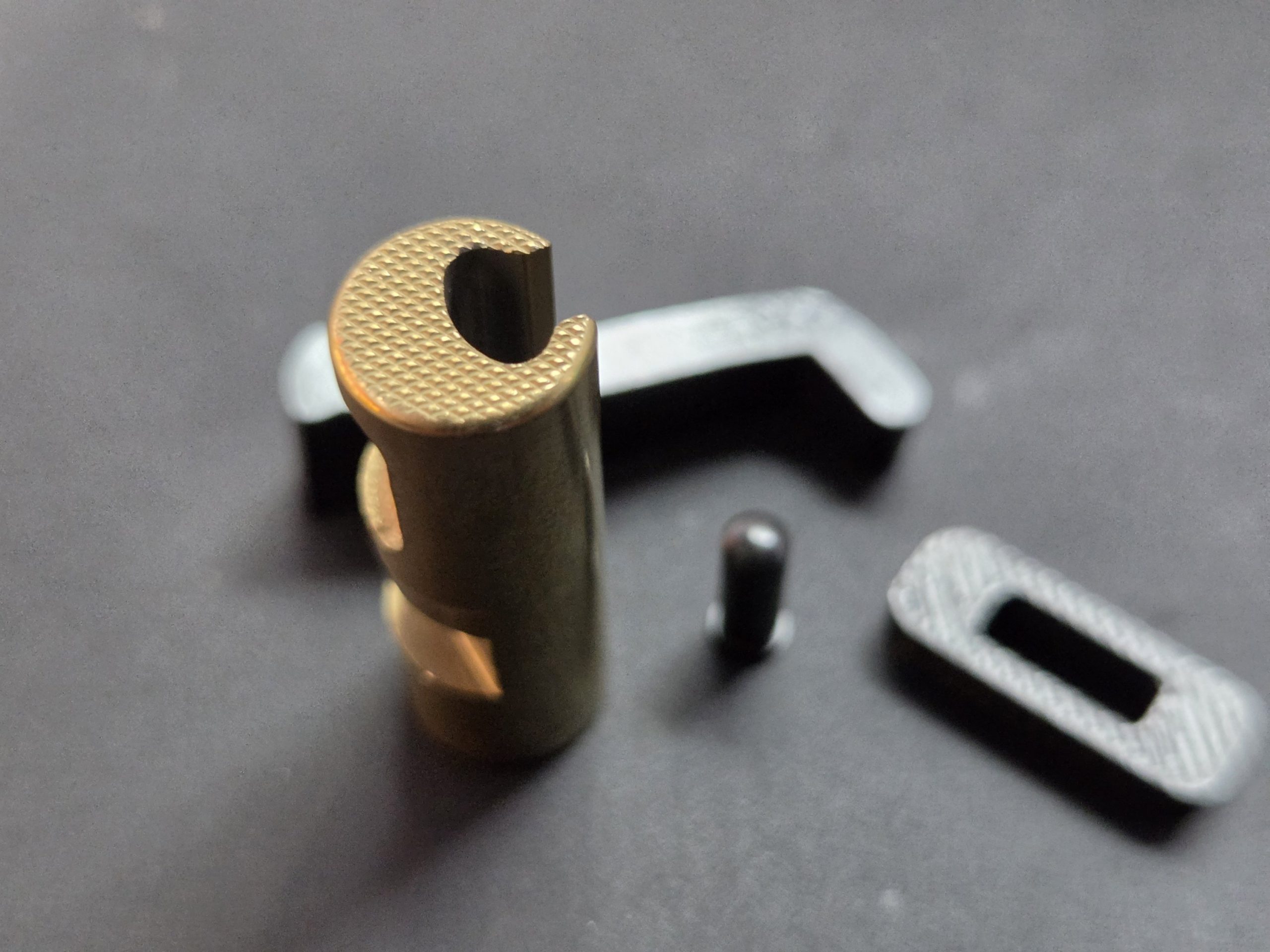 Super Safety D2 Gold KNURLED - Image 2